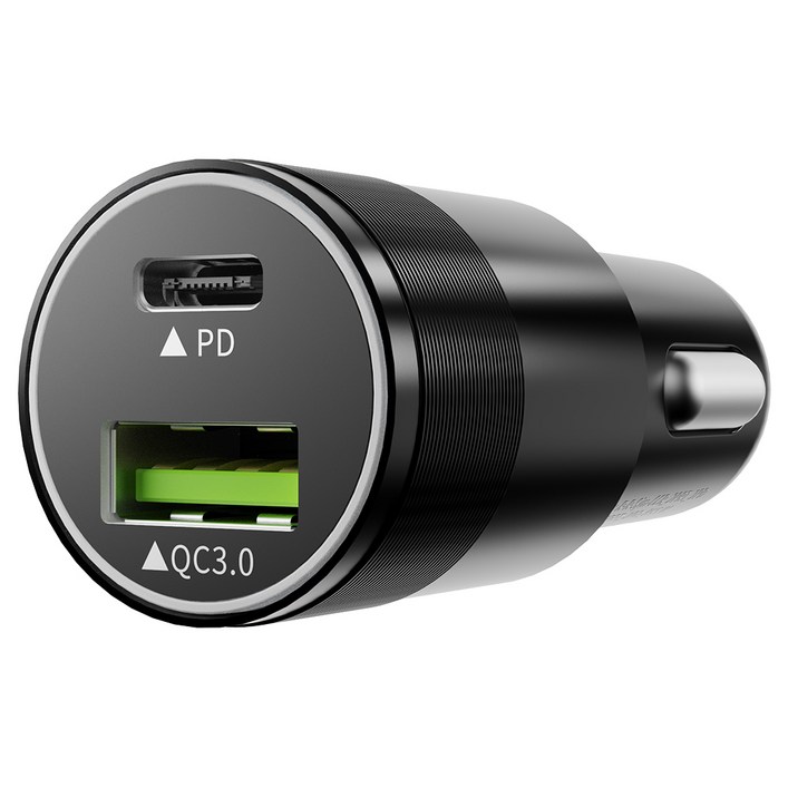 신지모루 퀄컴 듀얼포트 3.0 차량용 스마트폰 고속 충전기