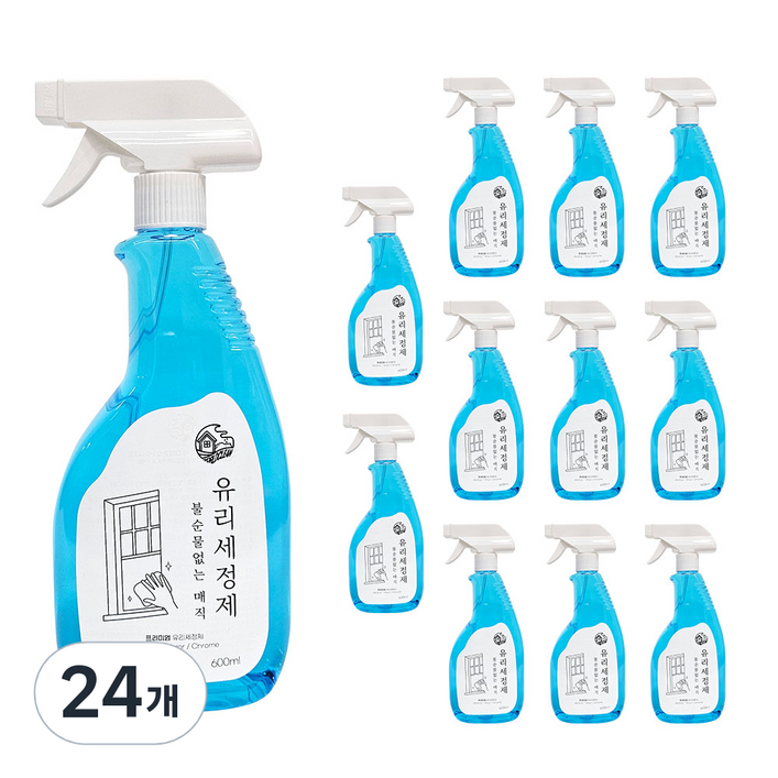 월드크린 불순물 없는 유리세정제, 600ml, 24개