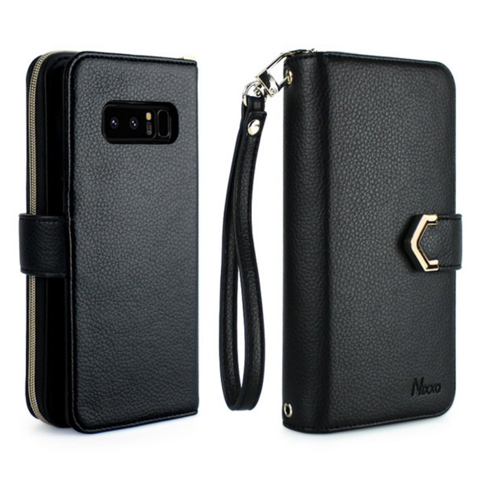 더채움 닉쏘 페블 지퍼 수납 다이어리 휴대폰 케이스