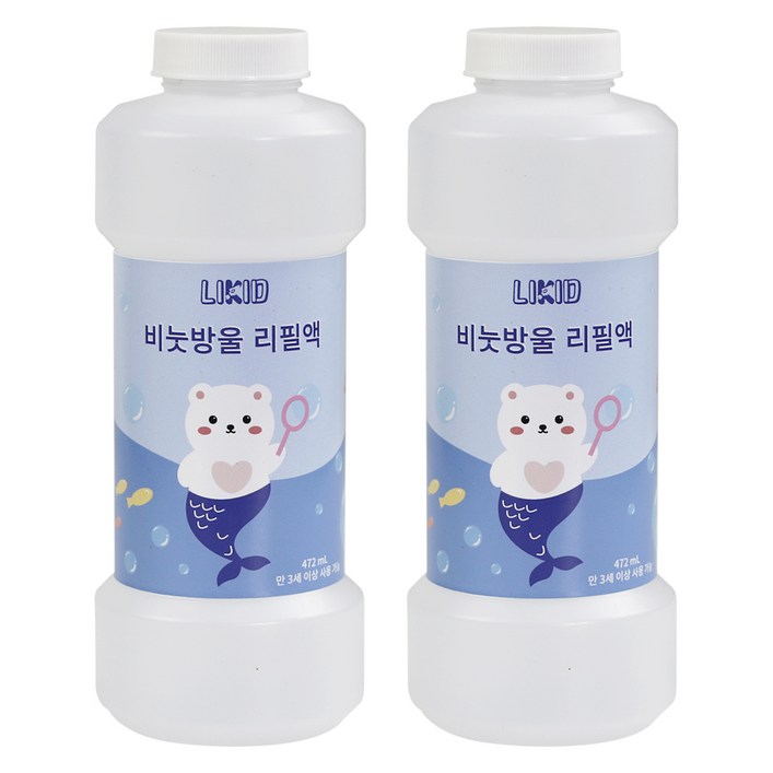 라이키드 비눗방울 리필액 LIKBS03 472ml, 2개 라이키드 비눗방울 리필액 LIKBS03 472ml, 2개