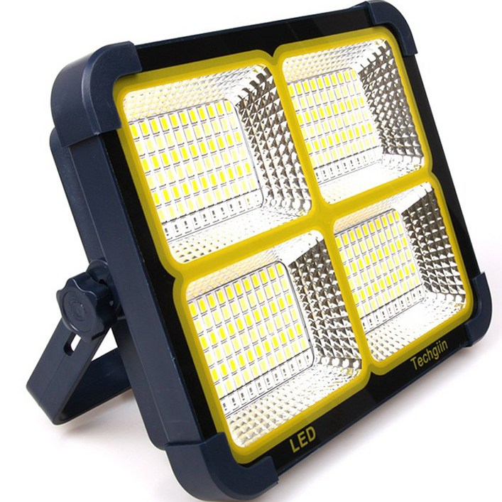 테크진 대용량 충전식 LED 캠핑 랜턴 5000루멘스 10000mAh, DarkBlue 백색 주광색, 1개