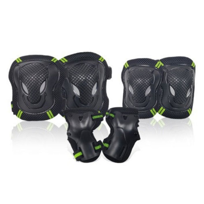 브렌스 다용도 스포츠 자전거 인라인 무릎 2p + 팔꿈치 2p + 손목보호대 2종 세트