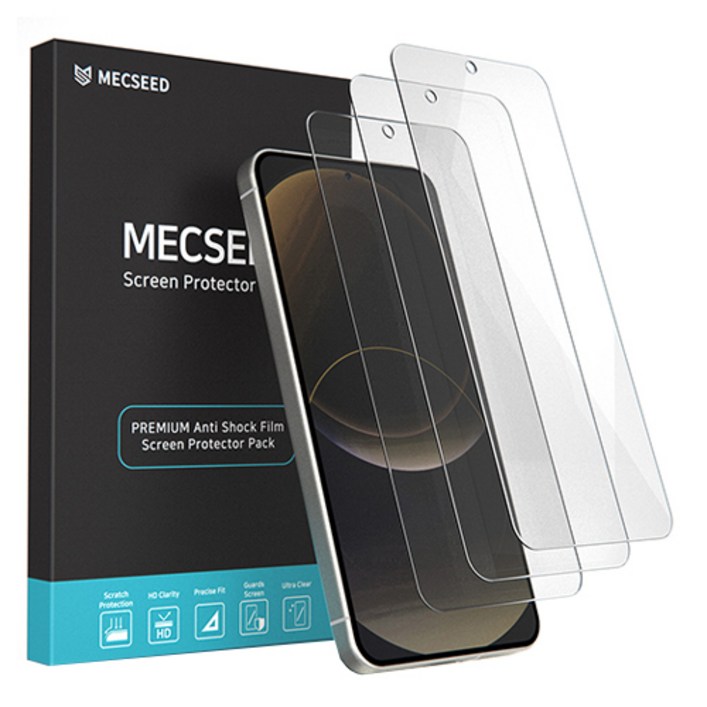 멕시드 6DNF 풀커버 자가복원 강화 하이브리드 유리하드코팅 액정보호필름, 1개