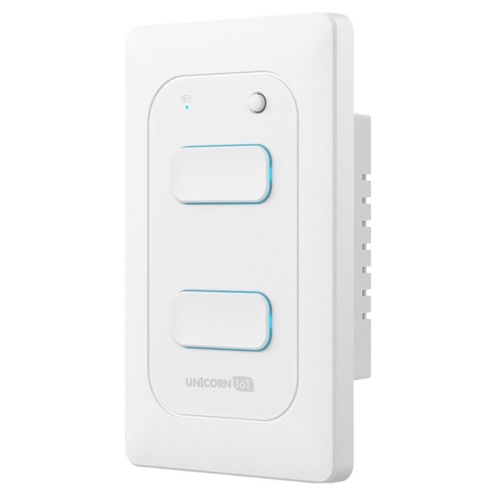 유니콘아이오티 2구 WIFI방식 무선원격제어 스마트 벽스위치 TSSW2