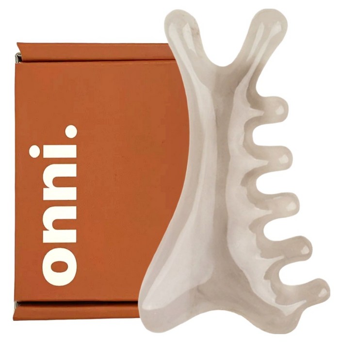 THE압구정언니 바디 페이스 괄사 마사지기, 미스트그레이, 1개