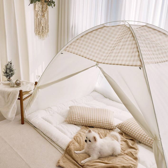 핫방 프리미엄 원터치 모던 난방텐트  보관가방 세트