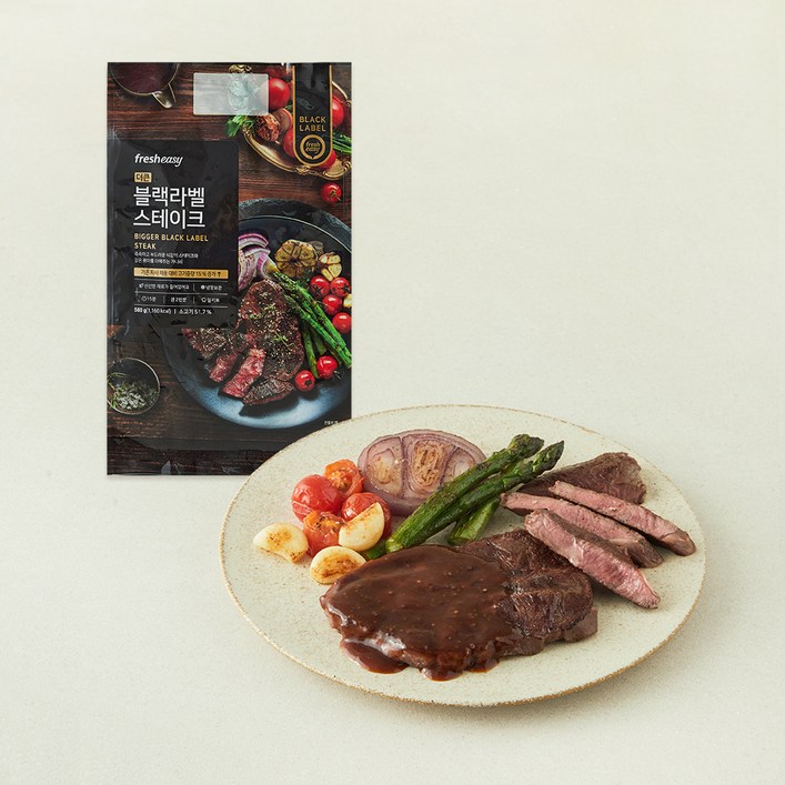 프레시지 더큰 블랙라벨 스테이크 세트 2인분