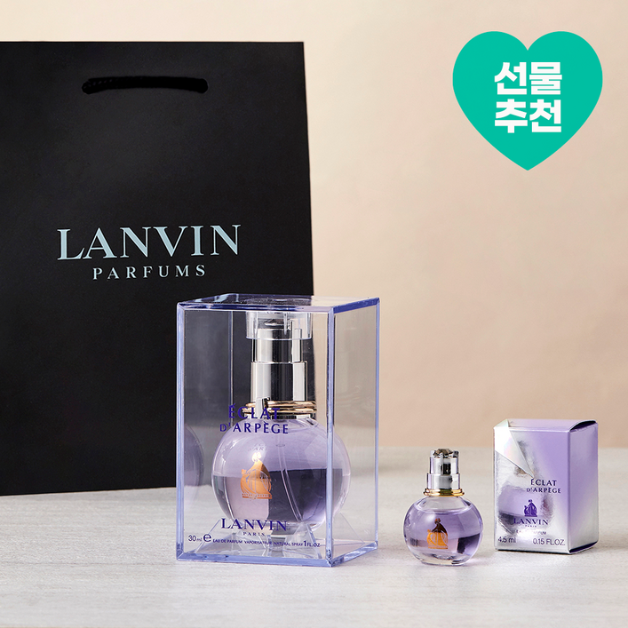 랑방 에끌라 30ml 에끌라 미니 4.5ml 쇼핑백 세트 랑방 에끌라 30ml 에끌라 미니 4.5ml 쇼핑백 세트