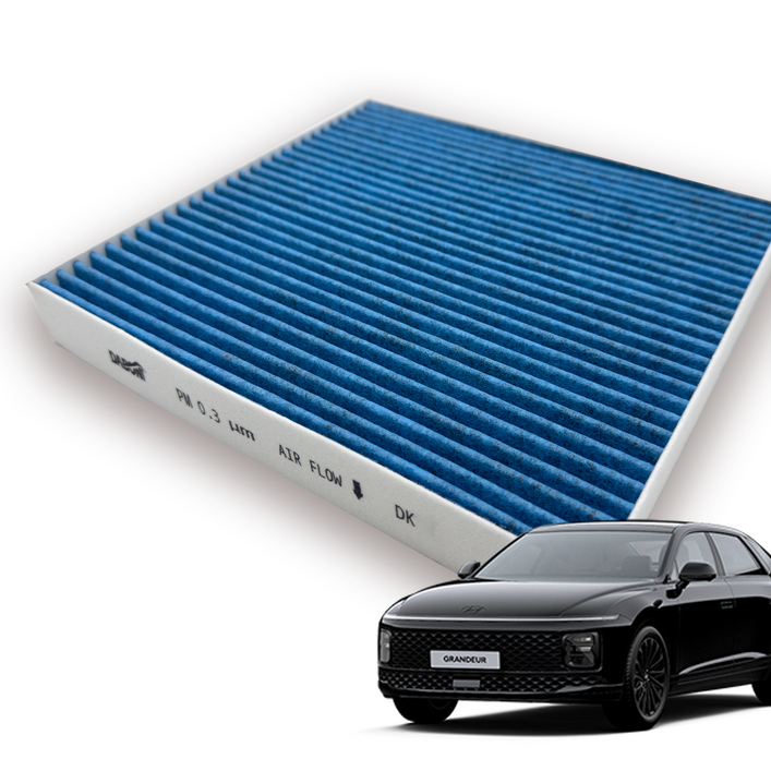 다보니 PM0.3 블루 활성탄 그랜저IG더뉴그랜저 하이브리드 에어컨필터