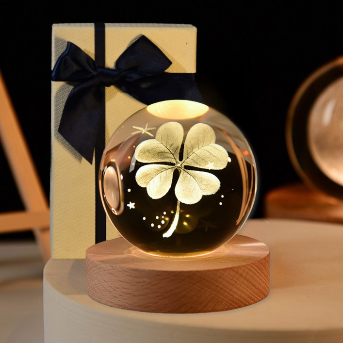 아로무드 모던 감성 수정구슬 무드등  선물상자