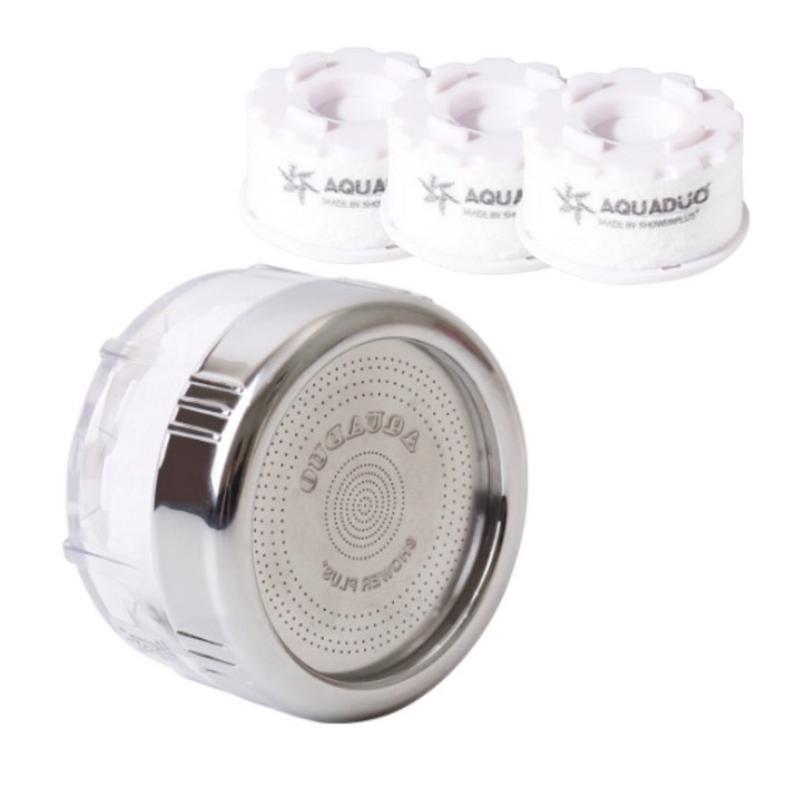 아쿠아듀오 세면대 정수필터 헤드  리필 필터 3p, 1개
