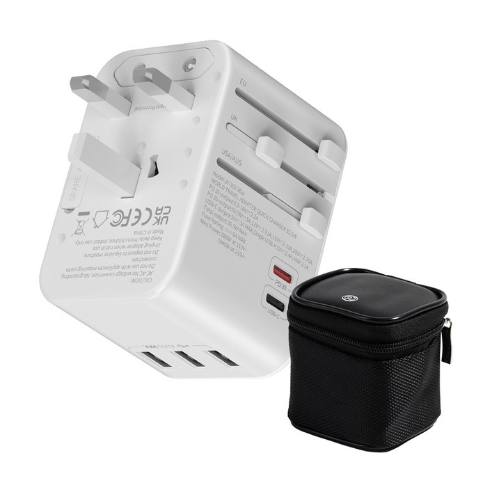 감비앤코 여행용 멀티 어탭터  JY307MAX  가죽 파우치