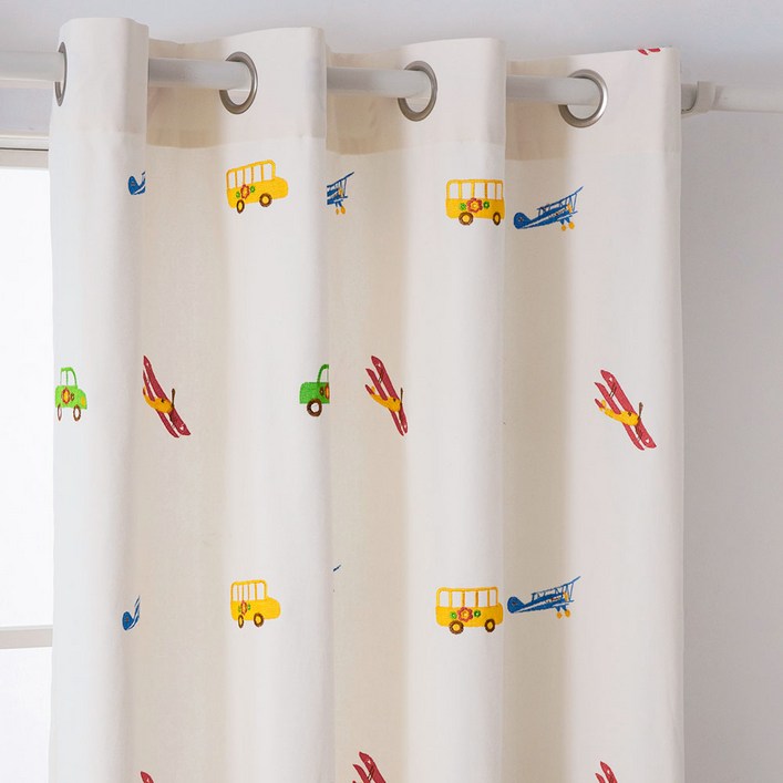 사라하우스 짧은창형 아일렛형 아이방 커튼