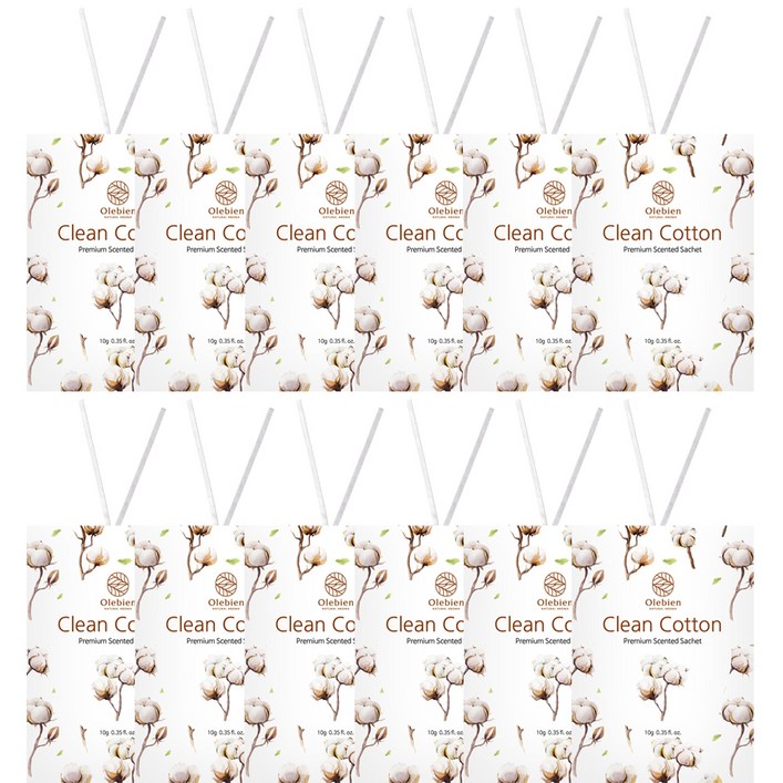 올레비엔 센티드 사쉐 클린코튼 본품, 10g, 12개