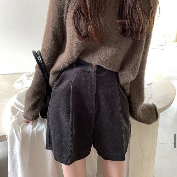 아이엠몽 여성용 젤모어 데일리 코듀로이 기본 반바지