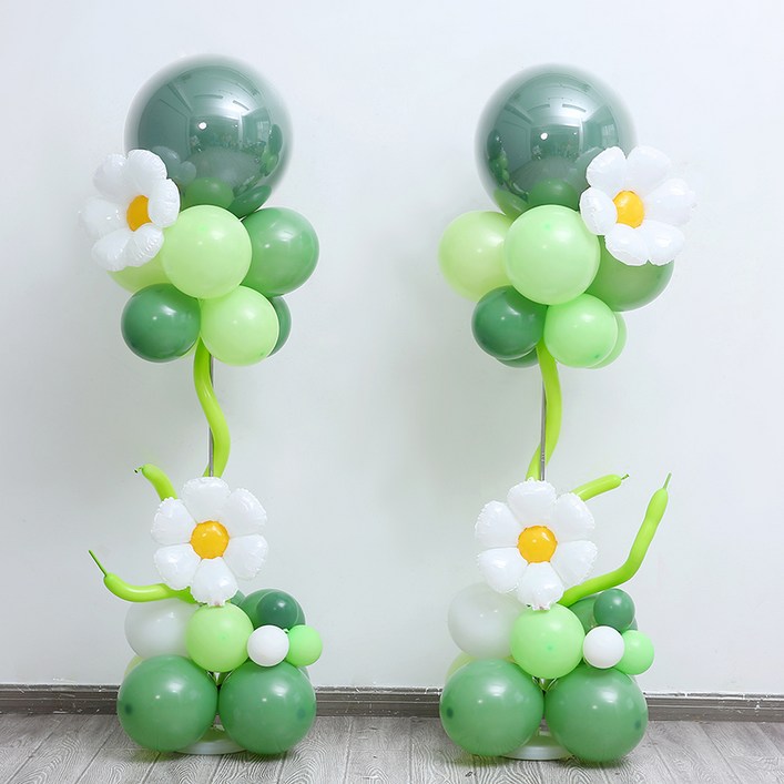 피앤비유니티 축제행사파티용 대형 풍선 기둥 세트, 02 진그린, 1세트