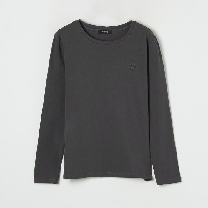 클라비스 여성용 에센셜 베이직 긴팔 티셔츠