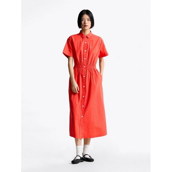 타미진스 여성 맥시 포플린 셔츠 드레스 원피스 T32F1WOP30TWT2IlK1155924