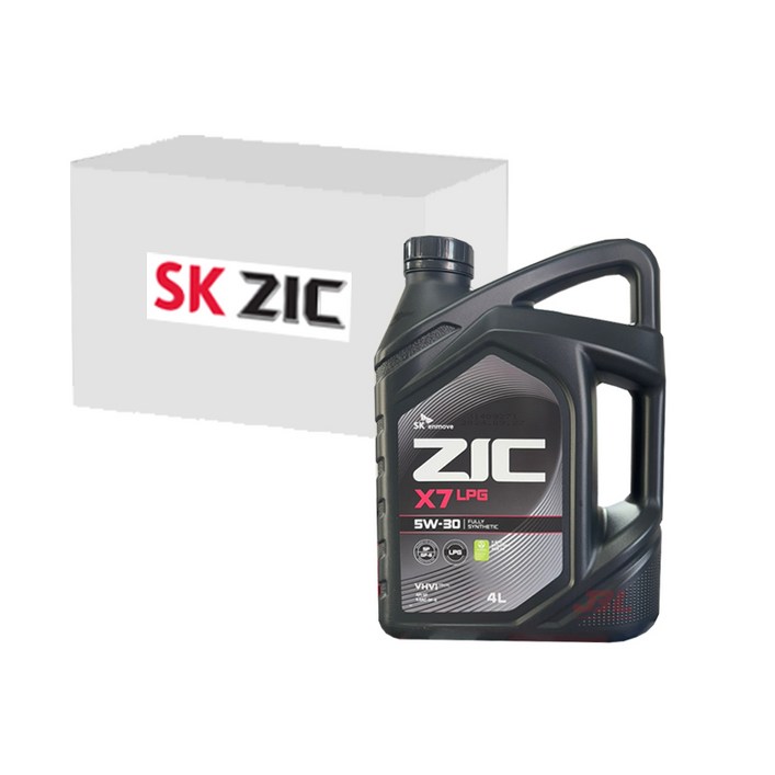 SK엔무브 지크 X7 LPG 5W30 LPG전용, API SP, 4L x 4개, 4개, 5w30