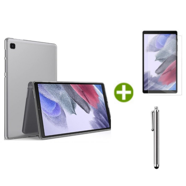 갤럭시탭A7 라이트 Lite 8.7 슬림 북커버 케이스 스탠드+액정필름+터치펜 SM-T220N T225N 케이스나라