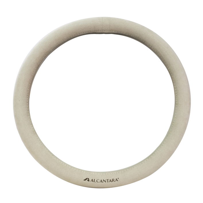 이지스 자동차 핸들커버 프리미엄 알칸타라가죽 투톤, 바닐라