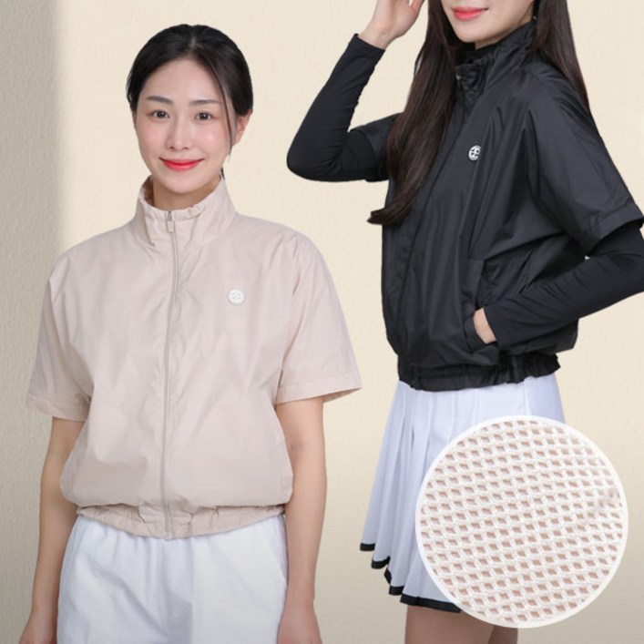 투엘라 여성 반팔 자켓  윈드홀릭 우븐 스포츠 바람막이 등산 점퍼