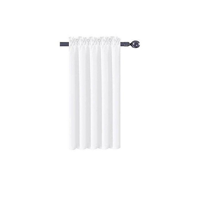 화장실 욕실 방수커튼 샤워 짧은 티어 시어 커튼 방수 주방 드레이프 보일 로드 포켓 욕실용 보이지 않는 창 1 패널