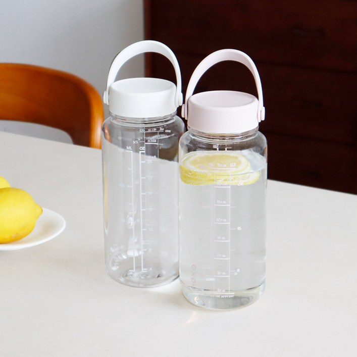 MIR 미르 헥사 트라이탄 워터보틀 900ml HANDY 2P 세트 손잡이 데일리 물병