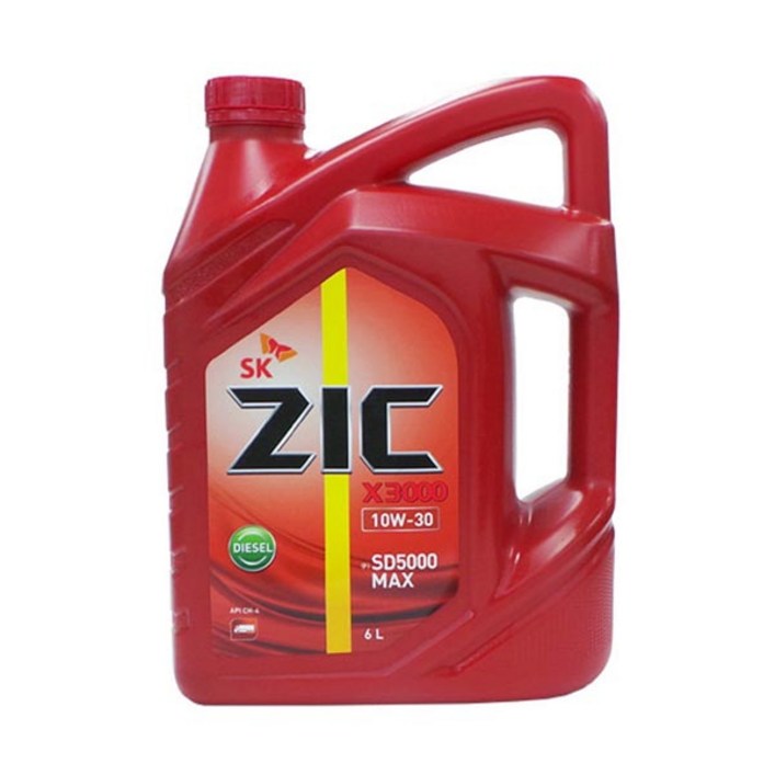 ZIC X3000 10W30 6L 디젤차량 엔진오일 ZIC X3000 10W30 6L 디젤차량 엔진오일