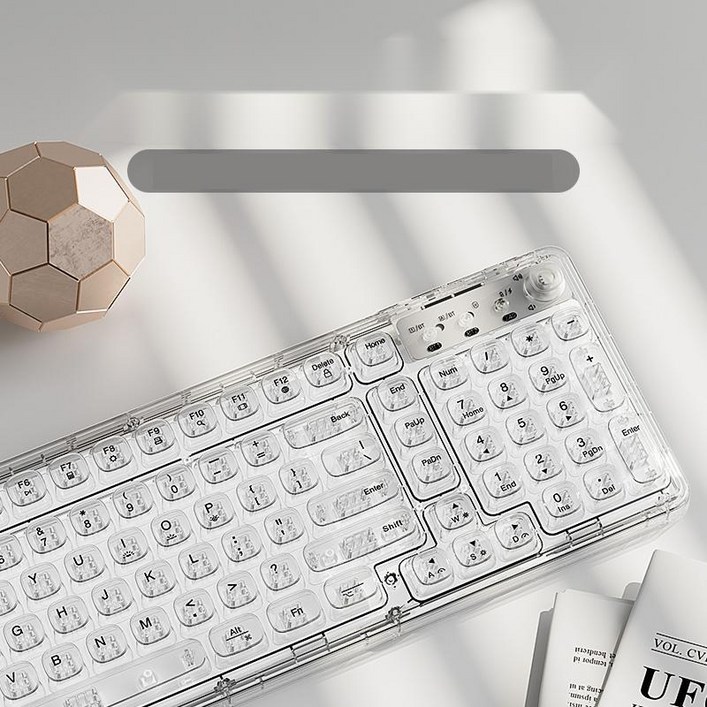 두가지 매력 유무선 투명 기계식키보드 멀티페어링