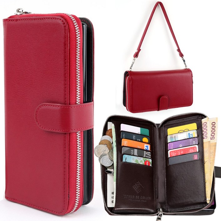 레드울프 천연가죽 코스지퍼 T링 완벽셋트 지퍼 지갑형 케이스