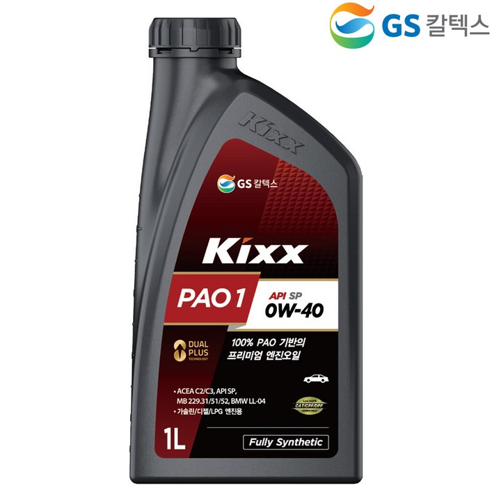 GS칼텍스 킥스파오 원 KIXX PAO1 엔진오일차량용전체엔진0W30, 7개, 1L, 0w40 GS칼텍스 킥스파오 원 KIXX PAO1 엔진오일차량용전체엔진0W30, 7개, 1L, 0w40
