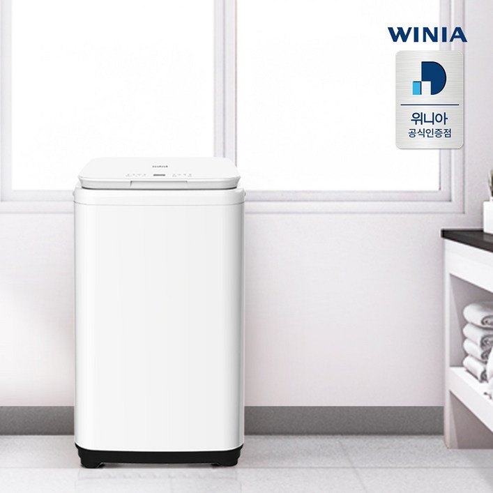 위니아 3kg 소형 세탁기 미니 고온수세탁 아기옷 삶음 mini 강화유리 아기사랑 EWF03WGWA, EWF03WGWA, 화이트