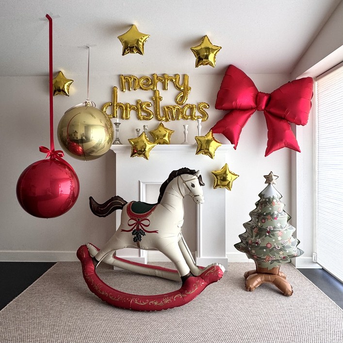 크리스마스 풍선세트 파티용품 가랜드 교회 성당 까페 크리스마스 포토존