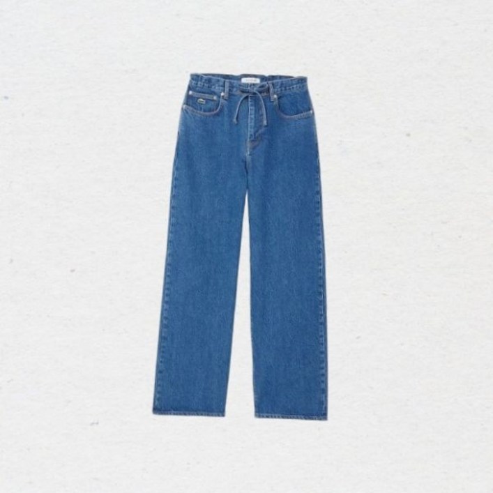 라코스테 LACOSTE 여성 와이드 데님팬츠 HF2448-55N 36L 367956