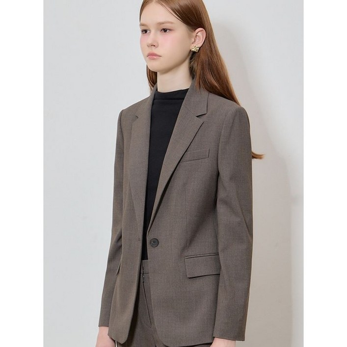 쉬즈미스 2SET 소프트 싱글 재킷소프트 크롭 슬랙스 2종세트 택가격 416000원