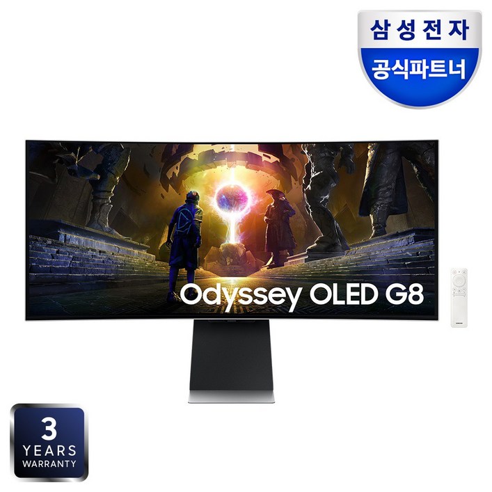 삼성전자 오디세이 OLED G8 S34DG852 34인치86.8cm커브드 게이밍 모니터, 86.8cm, S34DG852