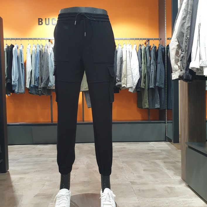 동아쇼핑 버커루 마지막초특가~아주 편안하고 원단좋은 ~허리밴딩 남성 T/R 스판 카고조거팬츠(B235Z5245P)