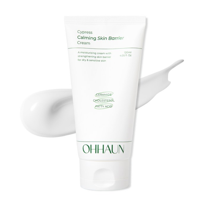 오하운 편백수 수분진정 피부 장벽크림 고보습 진정보습 극건성 악건성 피부장벽 강화 영양크림, 3개, 120ml