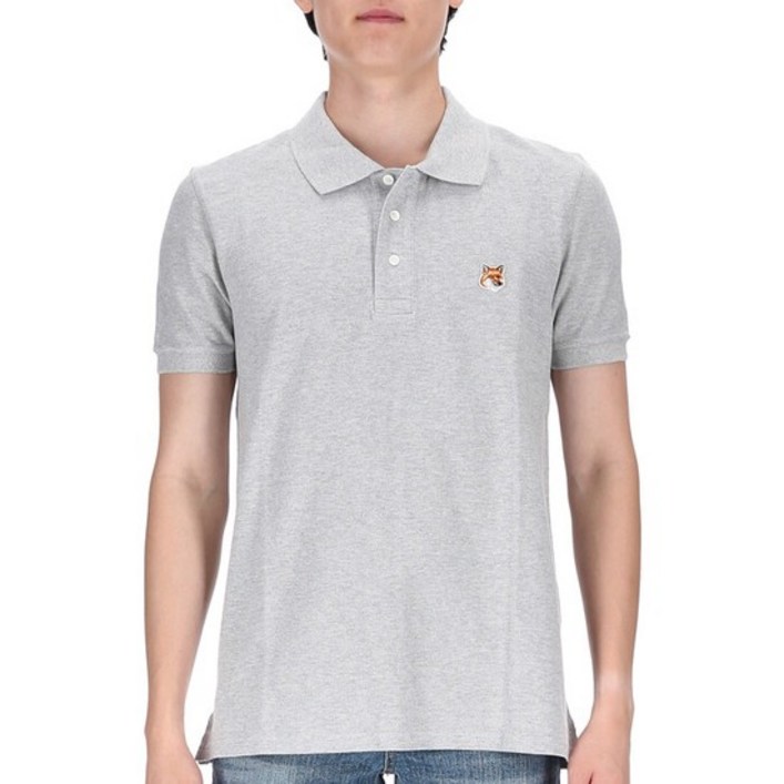명품메종키츠네 폭스헤드 LM00208KJ7002 H120 레귤러 카라 티셔츠 반팔티셔츠 LM00208KJ7002H120