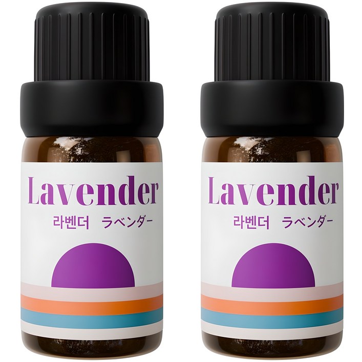 11 천연 유기농 아로마오일 에센셜오일, 유기농 라벤더오일, 10ml, 2개