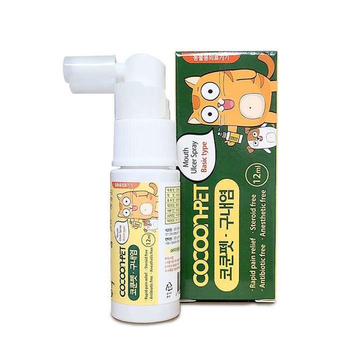 코쿤펫 구내염 의료기 스프레이 베이직 타입, 12ml, 1개