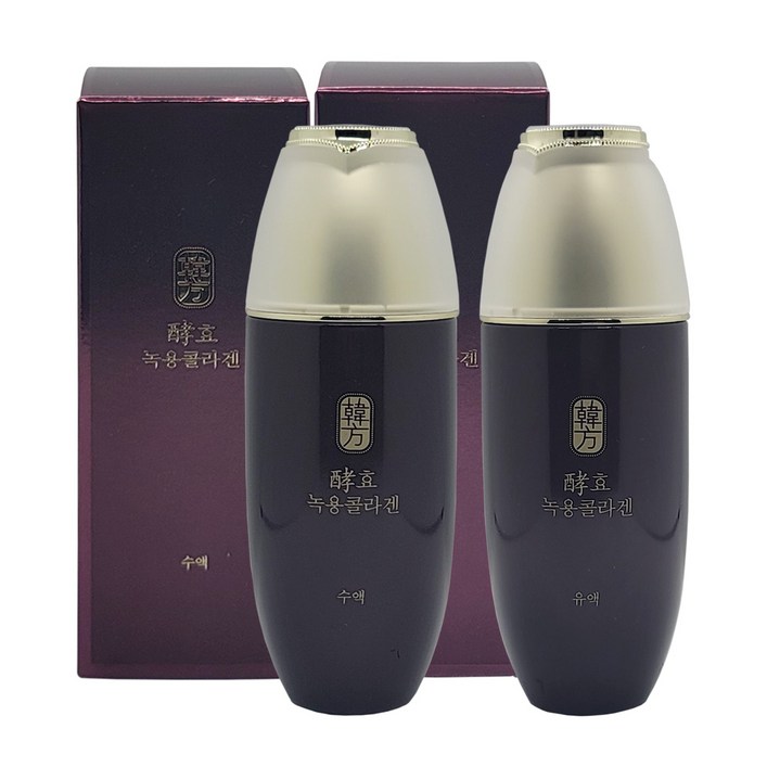 수려한 효 녹용콜라겐 2종,수액 140ml + 유액 140ml,주름+미백,탄력케어