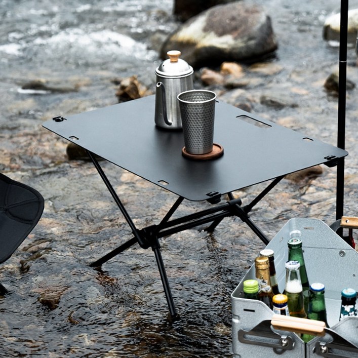 경량 접이식 캠핑 테이블 알루미늄 합금 소재 피크닉 다기능 미니 굵고 안정적인 야외