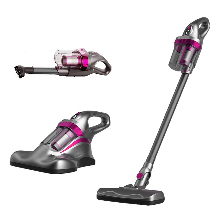 [KC인증] SmartGo 무선 스마트 3in1 다기능 청소기 진드기제거기 초강력 진공청소기 UV살균