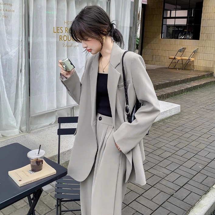 HA.M 여성 정장세트 캐주얼 데일리 오피스 면접 빅사이즈 슈트세트