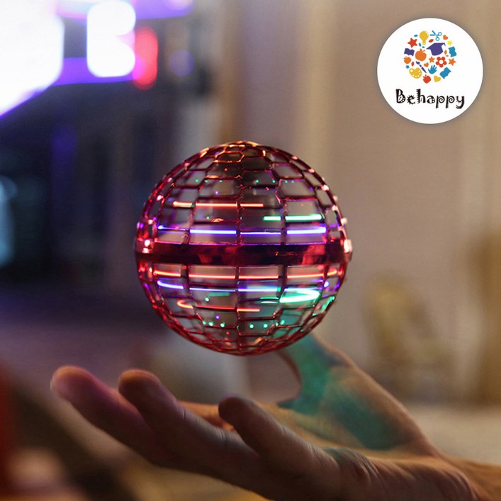 어린이날선물 당일발송 KC정품인증 혼자서도잘놀아 비해피 공중부양 플라잉 부메랑볼캐릭터굿즈,, 레드, 1개