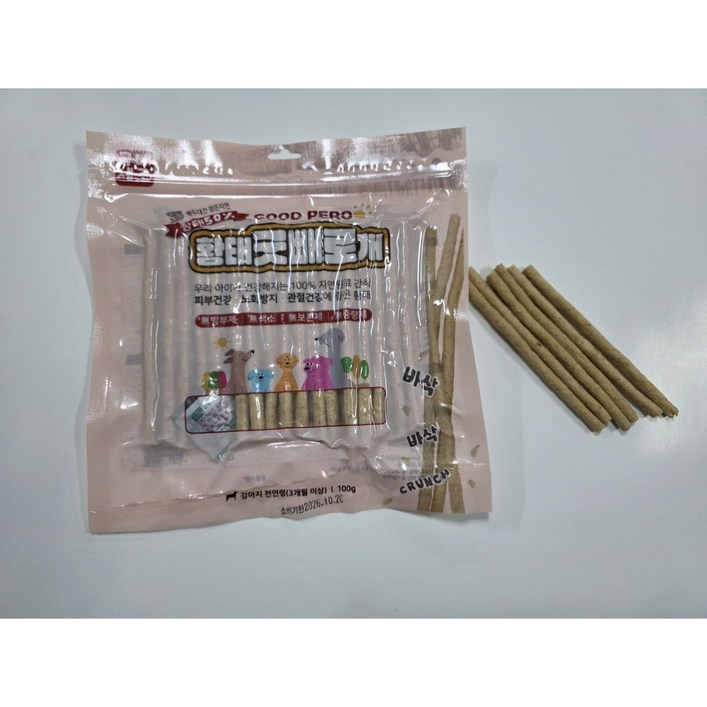 국내제조 애견간식 강아지 황태보양식 400g 굿빼로개 수제간식, 4개, 100g 국내제조 애견간식 강아지 황태보양식 400g 굿빼로개 수제간식, 4개, 100g