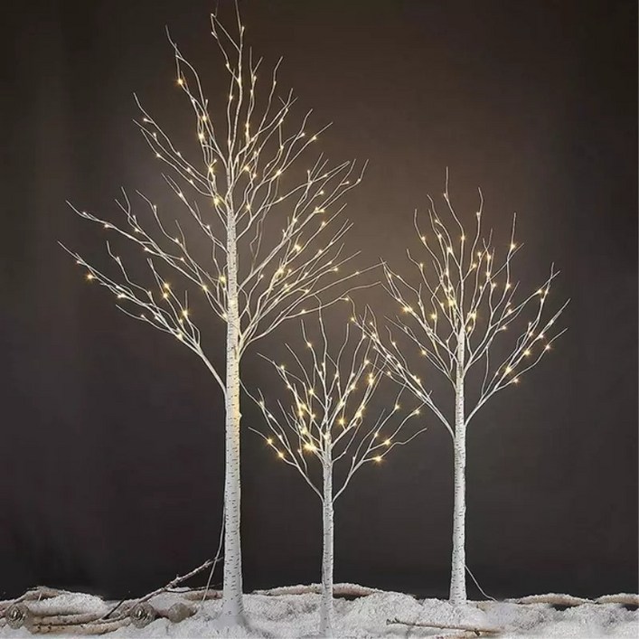 자작나무 LED 크리스마스트리 2종 60cm,120cm 선택 구성