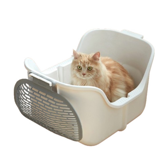 모노모그 스윙캣 반자동 오픈 대형 고양이 화장실, 2세트